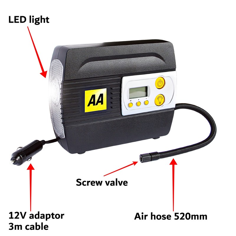 AA 12V Digital Tyre Inflator AA5502 – For Cars Other