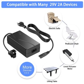 Power Lounger Power Supply, 29 V 2 A Switching Power Supply Transformer for Limoss OKIN SP2-B SP2-A MC125 MC120 Deck Chairs Electric Reclining Sofa