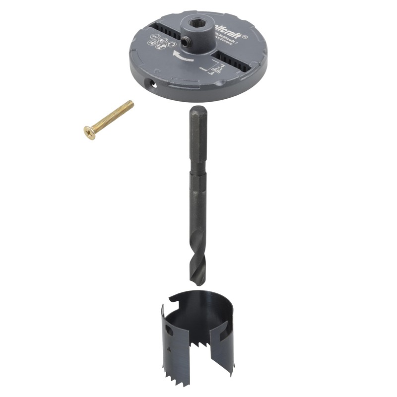 Wolfcraft 8918000 Standard Hole Saw with 5 Quick-Change Saw Blades