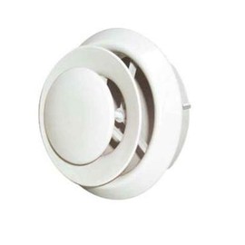 VT0111 Round Air Diffuser, Plastic, 5 or 6 in W, White