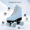 Silvertree Women's Roller Skates PU Leather High-top Roller Skates Four-Wheel
