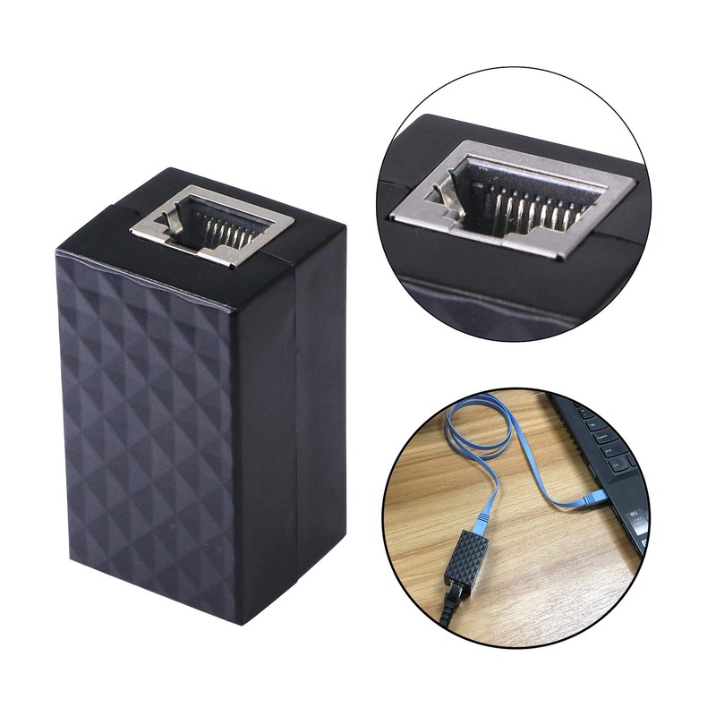 CERRXIAN Ethernet Surge Protector RJ45 Coupler Female to Female Network
