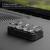 Coin Organiser Plastic Coin Holder Rectangle Euro Coin Dispenser Storage
