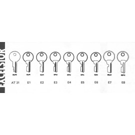 Excelsior  Vintage luggage / Trunk Key Blank