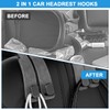Chingcoo Pack of 2 Car Seat Double Hooks Back Hooks,