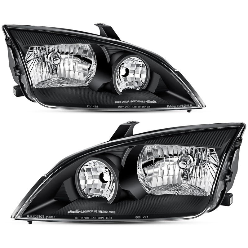 Headlights Assembly Compatible With 2005 2006 2007 Ford Focus Replacement