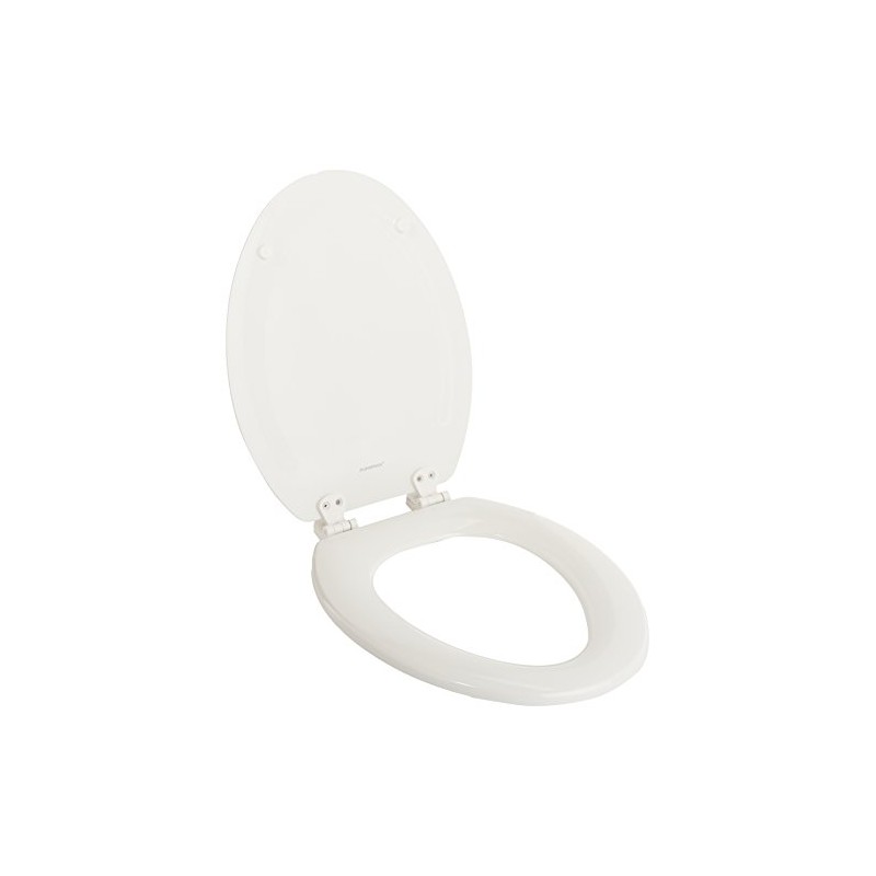 PlumbTech 114-00 Deluxe Molded Wood Elongated Toilet Seat with Adjustable