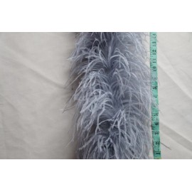 Perial Company 6 ply ostrich boa gray
