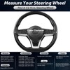 SEG Direct Flat Bottom Steering Wheel Cover, D Shaped Car