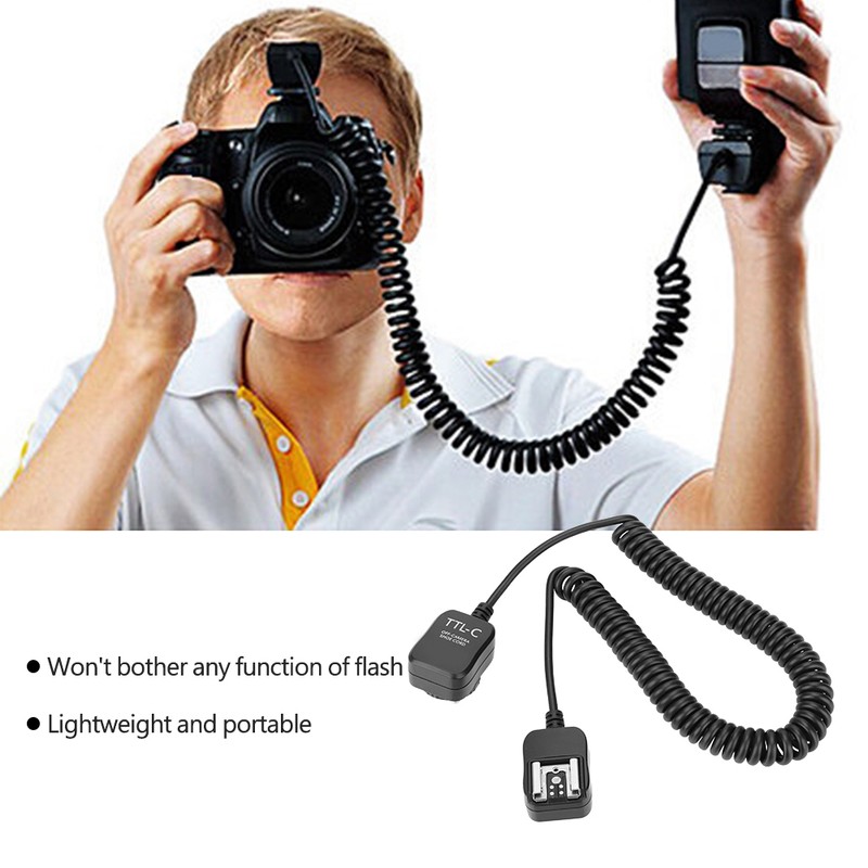 0.8m TTL Off Camera Flash Sync Extension Cord for Canon