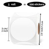 2 Inch Round Thermal Labels, Self Adhesive Circle Waterproof Thermal