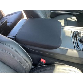 Car Console Covers Plus Made in USA Designed for Jeep Wagoneer & Grand Wagoneer 2022-2026 Neoprene Center Console Cover for Both Front & Back Seat Consoles (Price is for One) Black