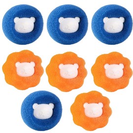 10 Pcs Hair Remover for Laundry Pet Hair Remover WashingMachine Resuable Dog Cat HairRemover Hair Catcher Laundry Ball Sponge Hair Remover Balls for Hair Removal Clothes and Bedding