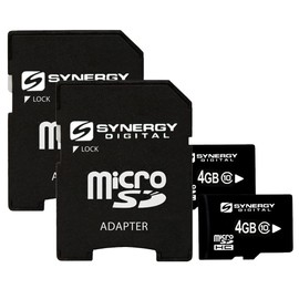 Synergy Digital 4GB, MicroSDHC Memory Cards - Class 10, 20MB/s - Pack of 2