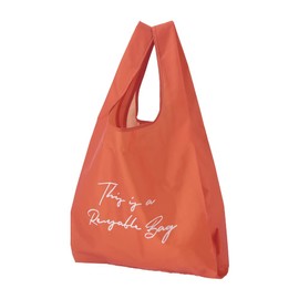 SWINGPLUS Eco Bag, Pocketable, Compact, Gusset, Washable, 6.5 gal (20 L), Load Capacity 11.2 lbs (5 kg), 14.2 x 5.5 x 24.4 inches (36 x 14 x 62 cm), orange