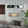 GGXZHT Pack of 2 Snowboard Wall Mounts, Horizontal, Skateboard Wall