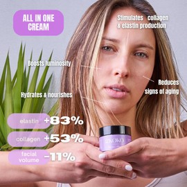 Feuchtigkeitsspendende Gesichtscreme. Perfekt für Tag und Nacht. 40 ml Behälter. Feuchtigkeitsspendende Gesichtscreme für alle Hauttypen. Hydratisierte, jüngere und strahlende Haut. Anti-Aging-Creme.