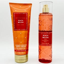 Peach 2-Piece Bath Bundle | Ultimate Hydration Body Cream and Fine Fragrance Mist