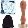 CRASPIRE Letter Ice Stamp 1.2 Inch Initial Alphabet M Ice