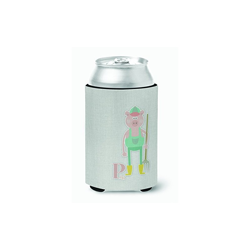 Caroline's Treasures BB5741CC Alphabet P for Pig Can or Bottle