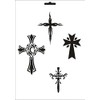 UMR-Design W-209 Crosses Textil- / wallstencil Size A5