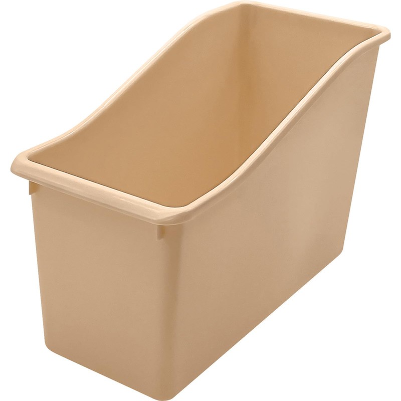 Teacher Created Resources Plastic Book Bin, Light Brown