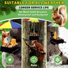 Squirrel Feeder with Umbrella Metal Squirrel Feeders for Outside Funny