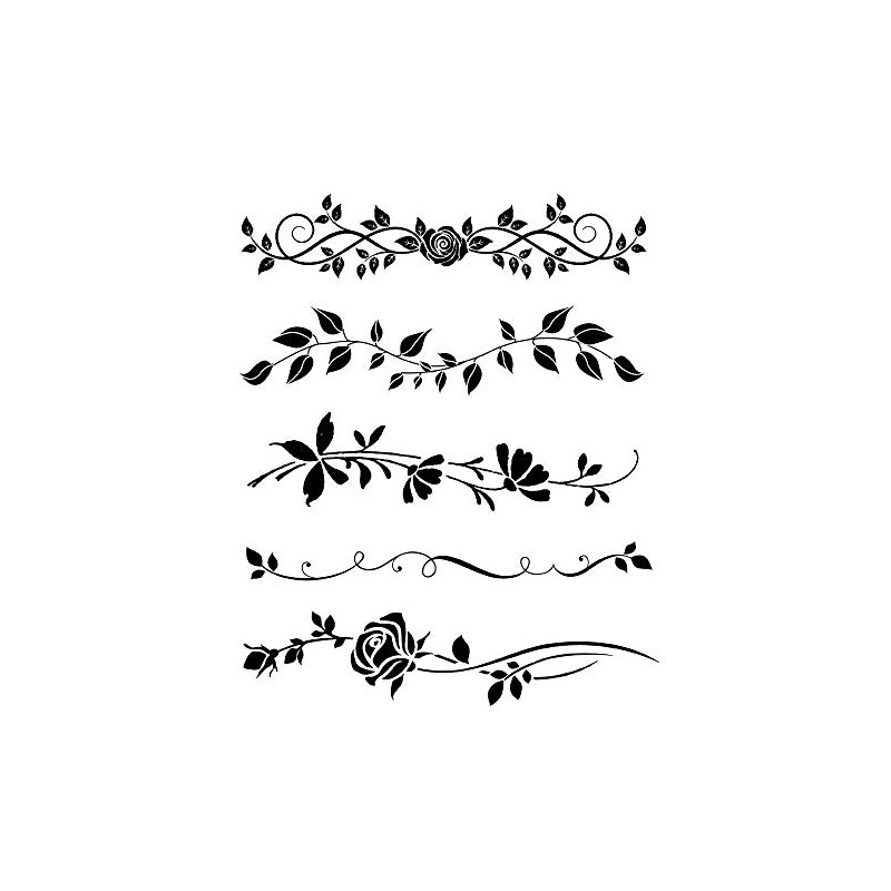 Stamperia Stencil Flower Tendrils 20 x 25 cm 3D Reusable