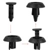 KOZEEY 30pcs Nylon Push Clip Rivet for Toyota Camry Highlander