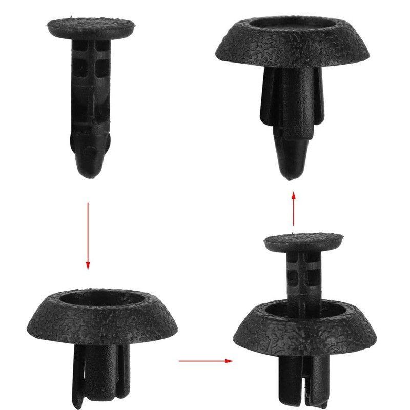 KOZEEY 30pcs Nylon Push Clip Rivet for Toyota Camry Highlander