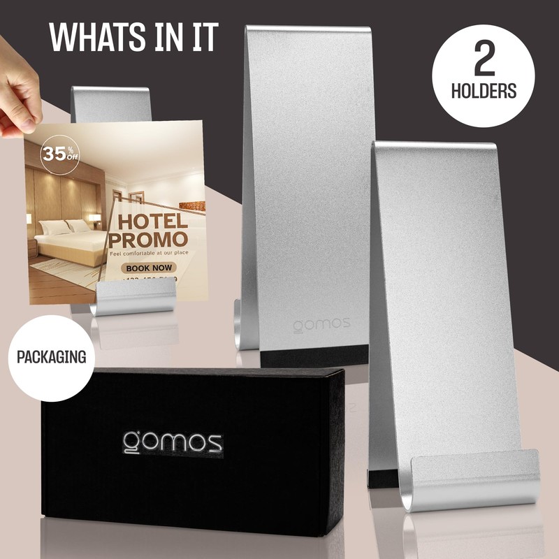 Metal Fancy Brochure Holder - Enhance Your Space, Book Display