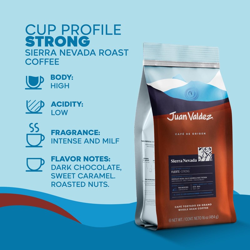 Juan Valdez Sierra Nevada Whole Bean Coffee | 100% Colombian