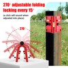 Enhon Adjustable Magnetic Post Level with 6 Hanging String Line
