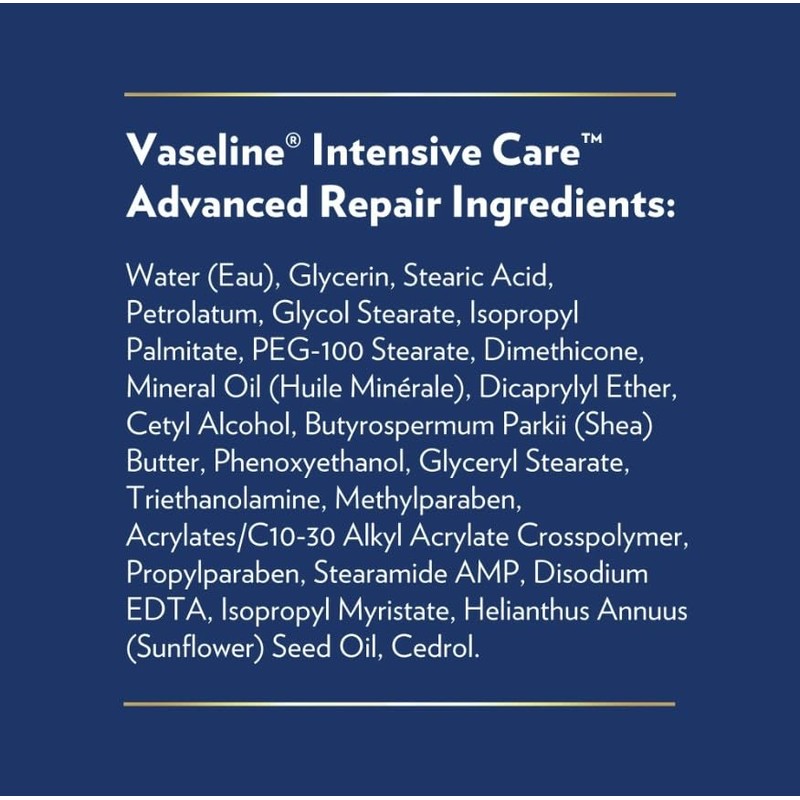 Vaseline Intensive Care Advanced Repair Loción sin perfume de 10