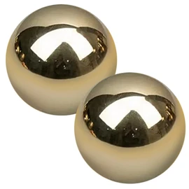 Healvian - 2 pelotas de ejercicio de latón, bolas de mano de metal, bolas de mano de latón, bolas de mano de cobre, bolas de baoding de cobre, bolas prácticas, bolas de metal para balonmano, adornos de cobre, bola sólida dorada