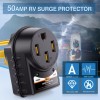 Nilight 50 Amp RV Surge Protector 125V/6250W RV Surge Adapter