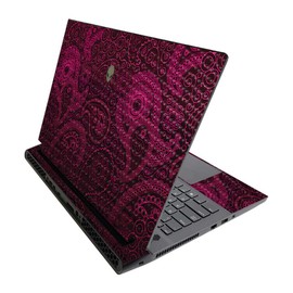 MightySkins Carbon Fiber Skin for Alienware M17 R3 (2020) & M17 R4 (2021) - Paisley | Durable Textured Carbon Fiber Finish | Easy to Apply and Change Style | Made in The USA