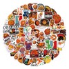 100 pcs Basketball Stickers Pack,Cute and Cool Vinyl Waterproof Stickers