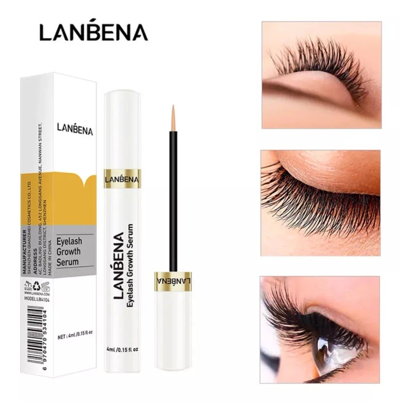 Lanbena Suero Para Crecimiento De Pestañas 4d Lanbena Alargador 4