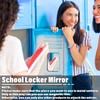 Magnetic Locker Mirror | Frameless Glass with Strong Magnetic Backing,