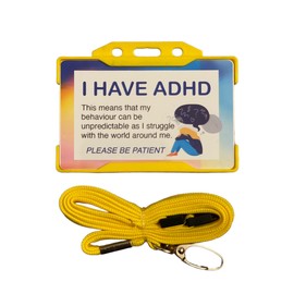 I Have ADHD Lanyard - Available in Seven Colours (Orange)