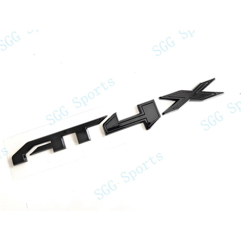 GMC 1PC Gloss Black Rear Tailgate AT4X Emblems Badge Fit
