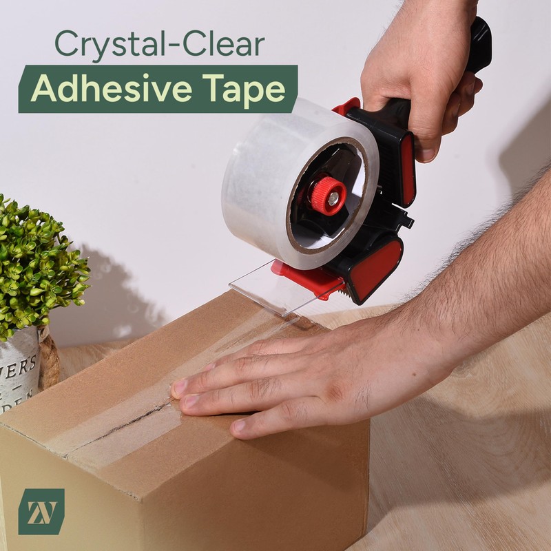 Zuvo Heavy Duty Tape Gun and Dispenser with 6 Clear