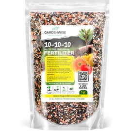 10-10-10 Plant Fertilizer Slow Release - 10 10 10 All Purpose Granular Garden Fertilizer for Vegetables, Tomato, Arborvitae, Shrubs, Rose, Flowers, Fruit, Fig Trees (1 Quart)