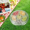 FVIEXE 25PCS Fruit Serving Tray with Lid, Party Fruit Veggie