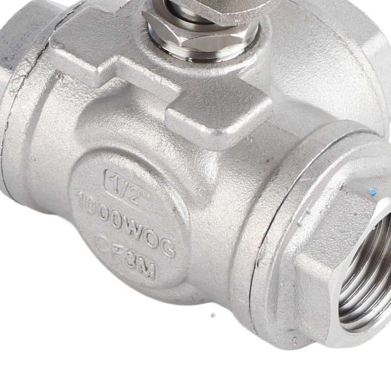 3-Way Valve, Ball Valve 1/2 Inch, DN20 (1/2 Inch) Three-Way