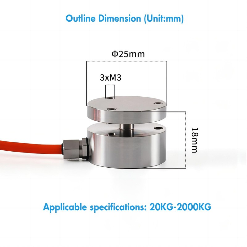 Load Cell with Amplifier Readout Display Sensor Transmitter Test Compression