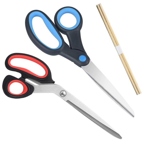 2 Pack Left Handed Scissors for Crafting Paper Sewing, Stainless