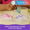 Kinetic Sand Splash Water Play Sandbox with 12oz Color-Change Play