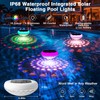QOLNBY 2-in-1 Solar Powered USB Rechargeable Floating Pool Lights, 6.69